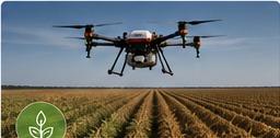 Agricultural drone monitoring crops